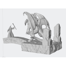 Diorama de Gandalf VS Balrog