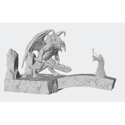 Diorama de Gandalf VS Balrog