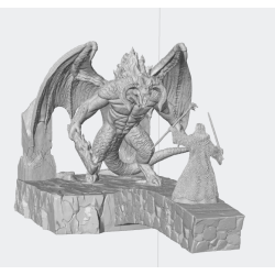 Diorama de Gandalf VS Balrog