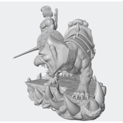Diorama He Man y Battlecat