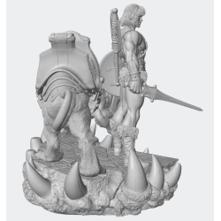 Diorama He Man y Battlecat