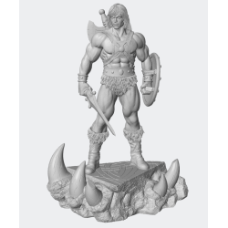 Diorama He Man y Battlecat