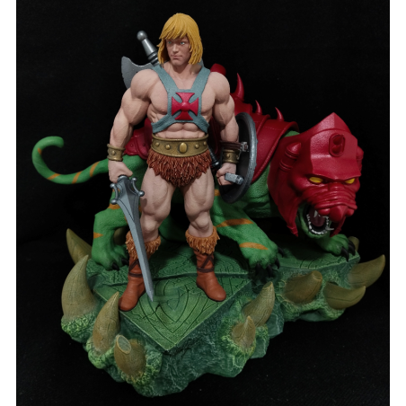 Diorama He Man y Battlecat