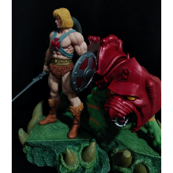 Diorama He Man y Battlecat