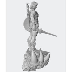 Diorama He Man y Battlecat