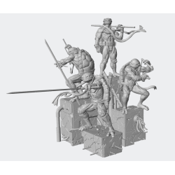 Diorama Tortugas Ninja TMNT