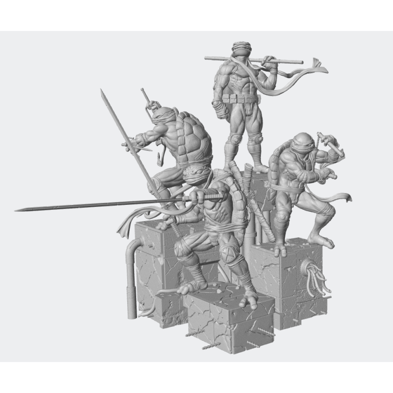 Diorama Tortugas Ninja TMNT