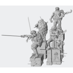 Diorama Tortugas Ninja TMNT