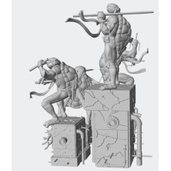 Diorama Tortugas Ninja TMNT