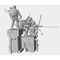 Diorama Tortugas Ninja TMNT
